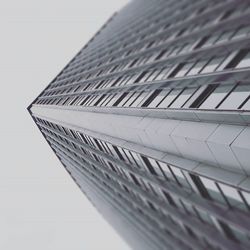 Low angle view of modern building against sky