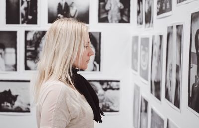 Portrait of woman in store