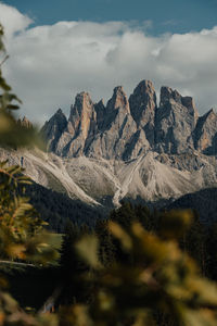 Geisler peaks in the dolomites 