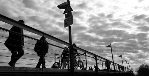 Low angle view of built structure against sky