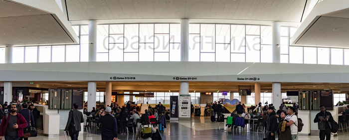 Group of people at airport