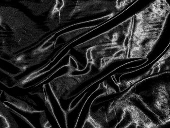 Full frame shot of rippled pattern on bed