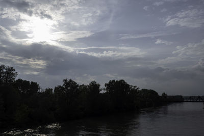 Scenic view of river against sky