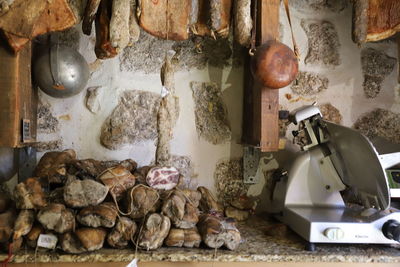 View of food on table