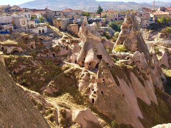 High angle view of townscape