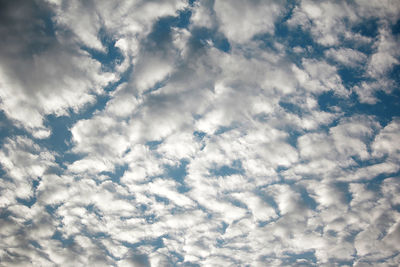 Low angle view of clouds in sky