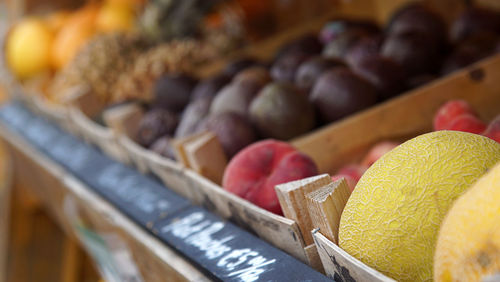 Close-up of fruits for sale in market