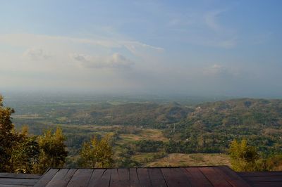 Scenic view of landscape against sky