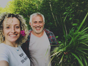 Portrait of a smiling young couple