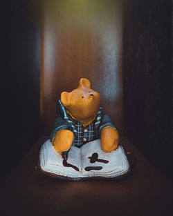 Close-up of stuffed toy on table