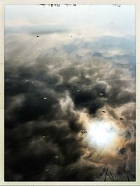 High angle view of clouds in sky
