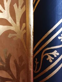 Close-up of graffiti on wall