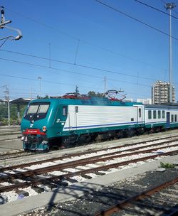 Train on railroad track