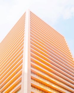 Low angle view of modern building against sky