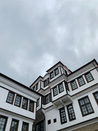 Low angle view of residential building against sky