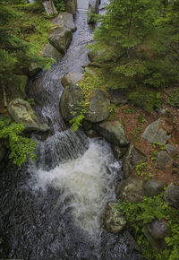 River flowing through rocks