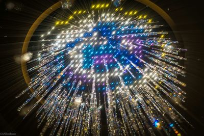 Low angle view of firework display