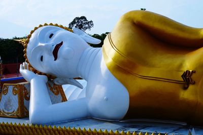 Statue of buddha in city