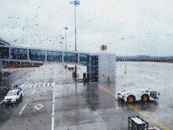 Rain drops on wet window