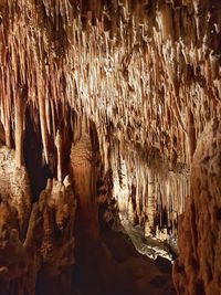 Rock formations in cave