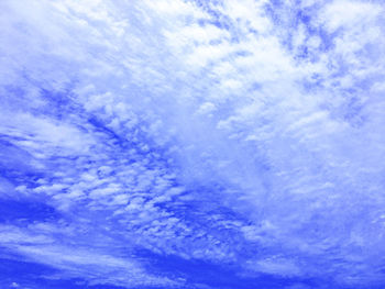 Low angle view of clouds in sky