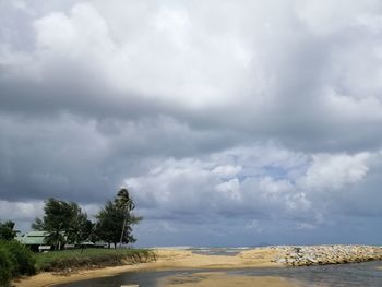 Scenic view of landscape against sky