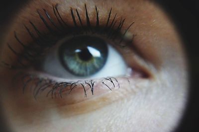 Extreme close-up of woman eye
