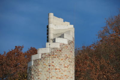 Low angle view of building against sky