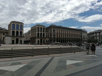 Group of people in front of building