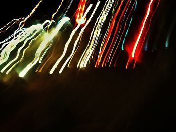 Fireworks display at night