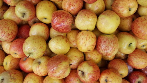 Full frame shot of fruits for sale in market