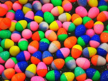 Close-up of colorful easter eggs