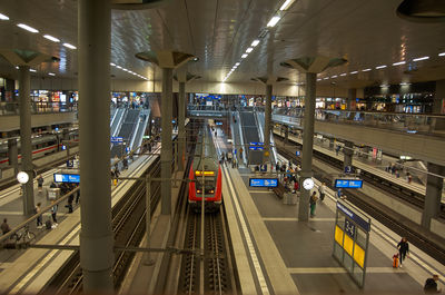 High angle view of city