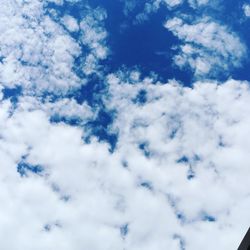 Low angle view of clouds in sky