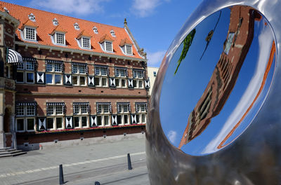 Close-up of building against sky