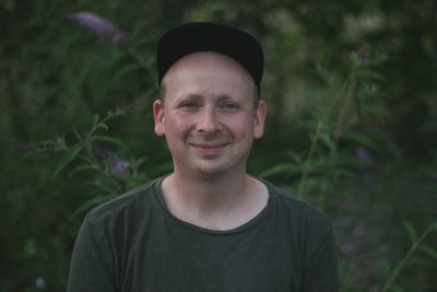 Portrait of smiling mid adult man