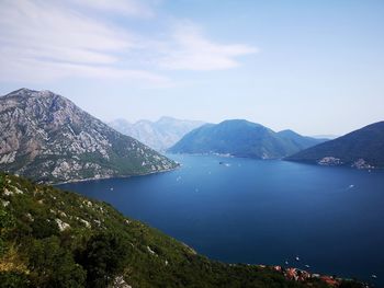 View of the montenegro bay