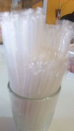 Close-up of ice cream in glass