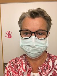 Close-up portrait of woman