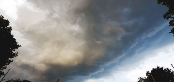 Low angle view of cloudy sky