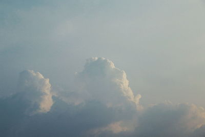 Low angle view of clouds in sky