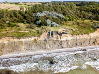 Scenic view of river flowing through rocks