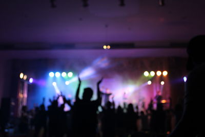 Crowd at music concert