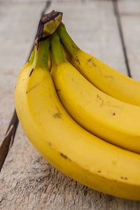 Close-up of banana on table