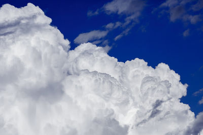 Low angle view of cloudy sky