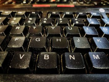 Full frame shot of computer keyboard