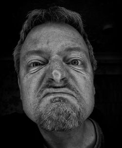 Close-up portrait of man