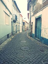 Narrow alley in city