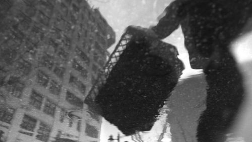 View of people in the dark