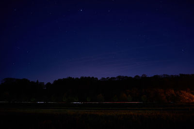 Scenic view of star field at night